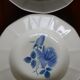 6 hollow plates Digoin Sarreguemines / Pattern Blue Roses