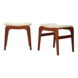 Pair of Vinatge Danish stools in teak