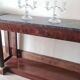 Pair of crystal candelabra, signed Baccarrat