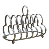 English toast door in silver metal