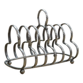 English toast door in silver metal