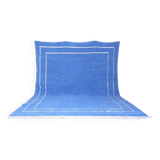 Handmade traditional blue Moroccan wool rug