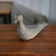 Ceramic dove flower frog, Le Potier Menton, 1960s