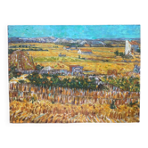 Antique painting of a harvest landscape 20th century