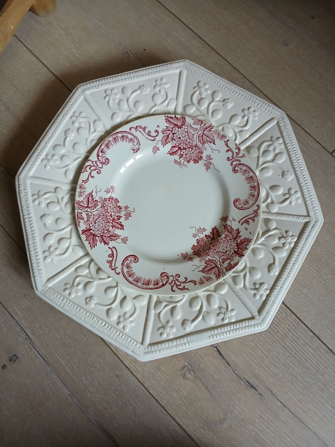 Large antique ceramic dish