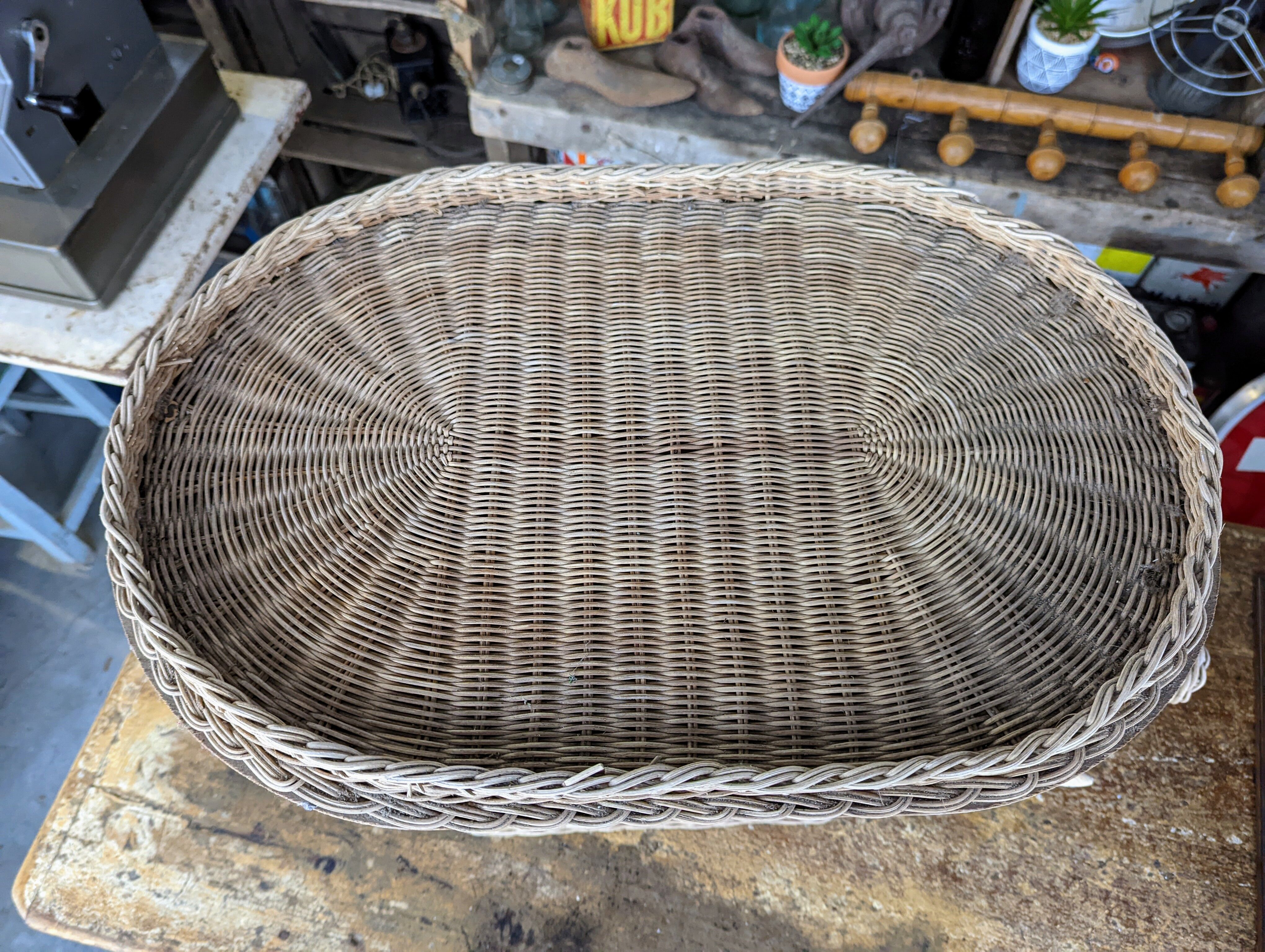 Vintage rattan coffee table
