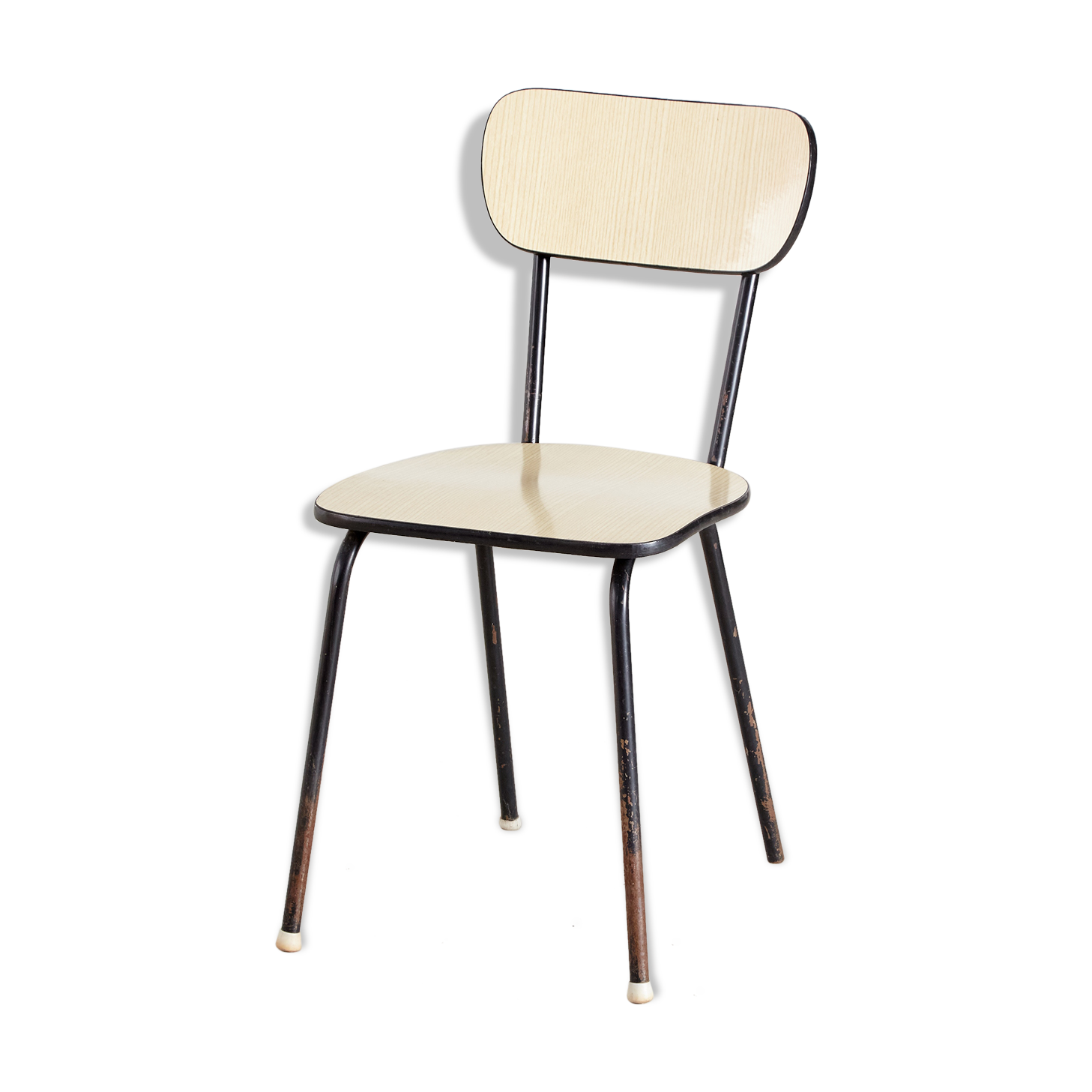 School chair on metal frame