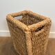 Rope wastepaper basket