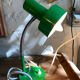 Lampe bureau verte 70's