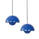 Pair of 2 Danish pendant lamps Flowerpots by Verner Panton, Louis Poulsen