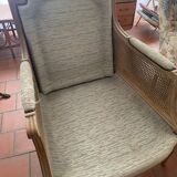 Bérengère bohemian cane armchair