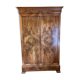Louis Philippe solid walnut cabinet and walnut bramble veneer doors