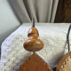 Wall-mounted coat rack, wooden hearts