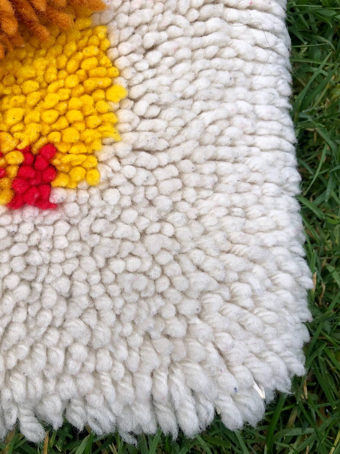 Children's lion wool rug