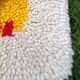 Tapis pour enfant en laine figurant un lion
