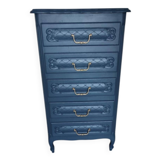 Restored 5-drawer chest of drawers