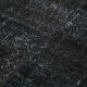 Handmade turkish overdyed 168 cm x 241 cm black patchwork carpet