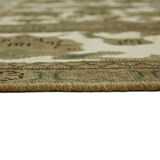 Hand-Knotted Anatolian Antique 1970s 280 cm x 376 cm Beige Wool Carpet