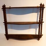 Wooden wall shelf