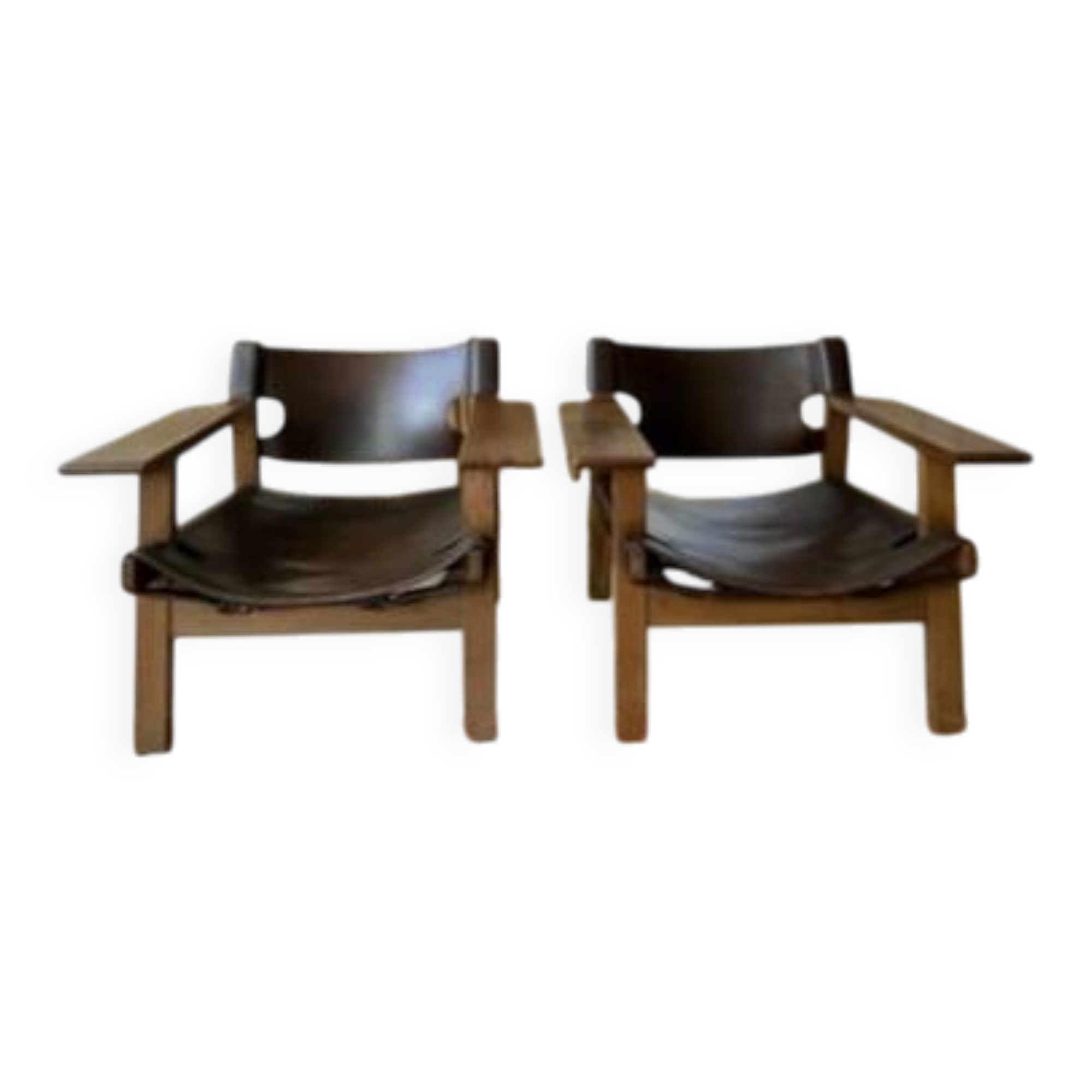 Pair of Spanish armchairs by Borge Mogensen