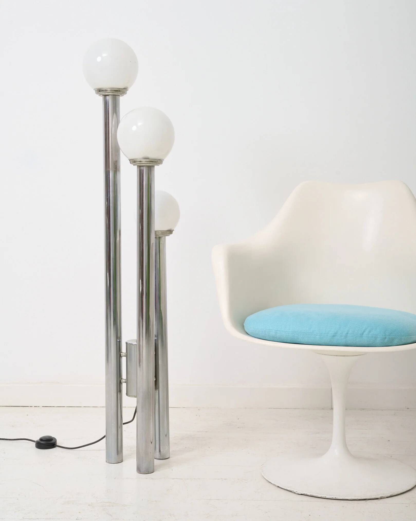 Opaline trio floor lamp, Space Age, 1960s