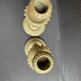 Candlesticks (2) - Louis XVI style - Gilded bronze
