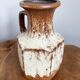 Vase brun-beige Scheurich 497-18, fat lava vintage, poterie d’art ouest-allemande (WGP)