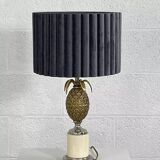 Vintage brass pineapple lamp