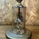Large vintage lamp See Delmas 1970s glass and metal modern design