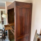 18th century solid walnut wardrobe