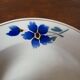 Hamage & Moulin des Loups Earthenware Deep Plate, Blue Flowers