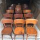 Set of 18 bistro chairs & Baumann