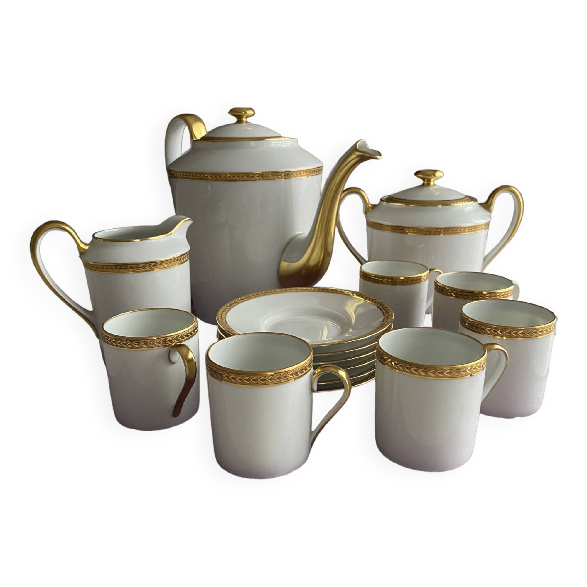 Antique coffee service from the Manufacture Royale Limoges