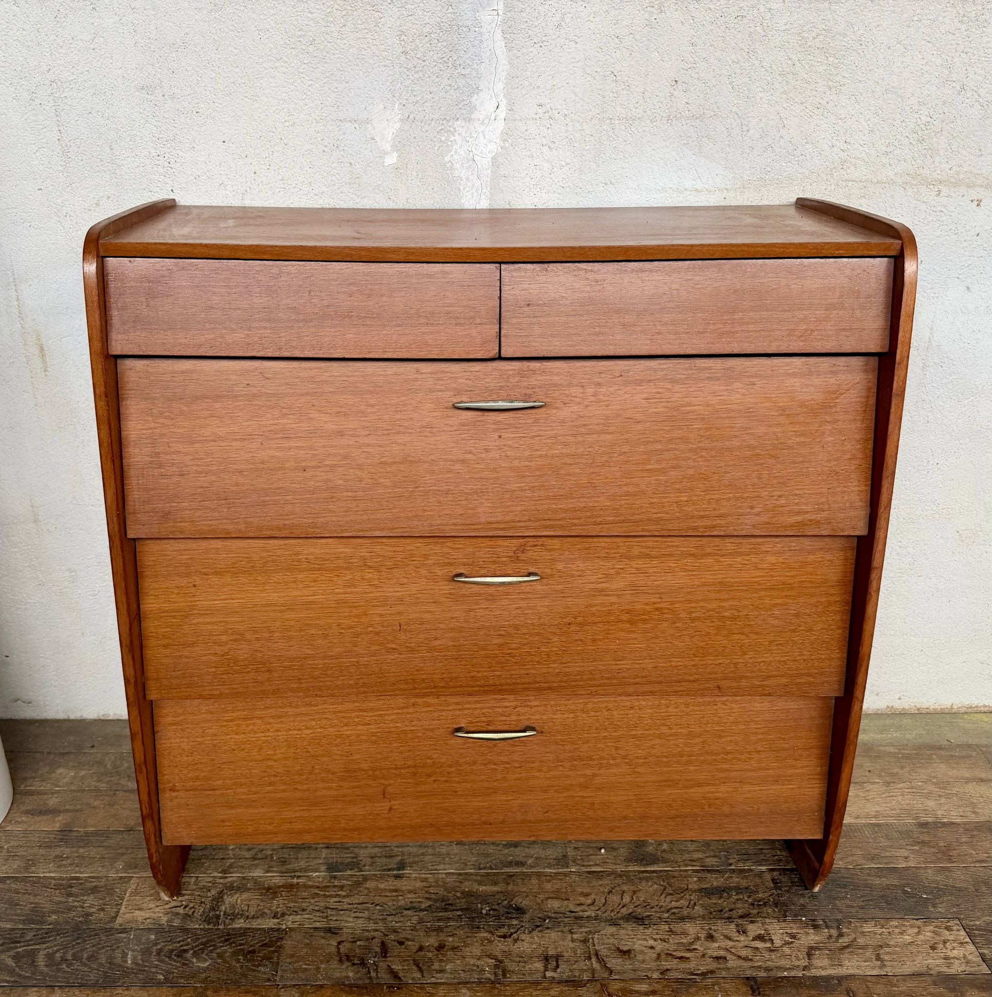 Vintage teak shoe cabinet from the 1960s.
