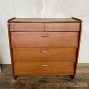 Vintage teak shoe cabinet from the 1960s.