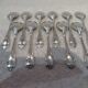 11 silver-plated ice cream scoops by Christofle Marly, 13.3 cm