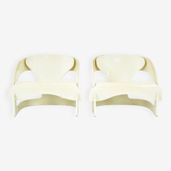 Set of 2 Model 4801 Armchairs by Joe Colombo for Kartell, 1960s