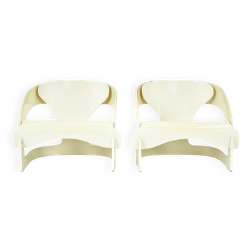 Set of 2 Model 4801 Armchairs by Joe Colombo for Kartell, 1960s