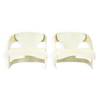 Set of 2 Model 4801 Armchairs by Joe Colombo for Kartell, 1960s