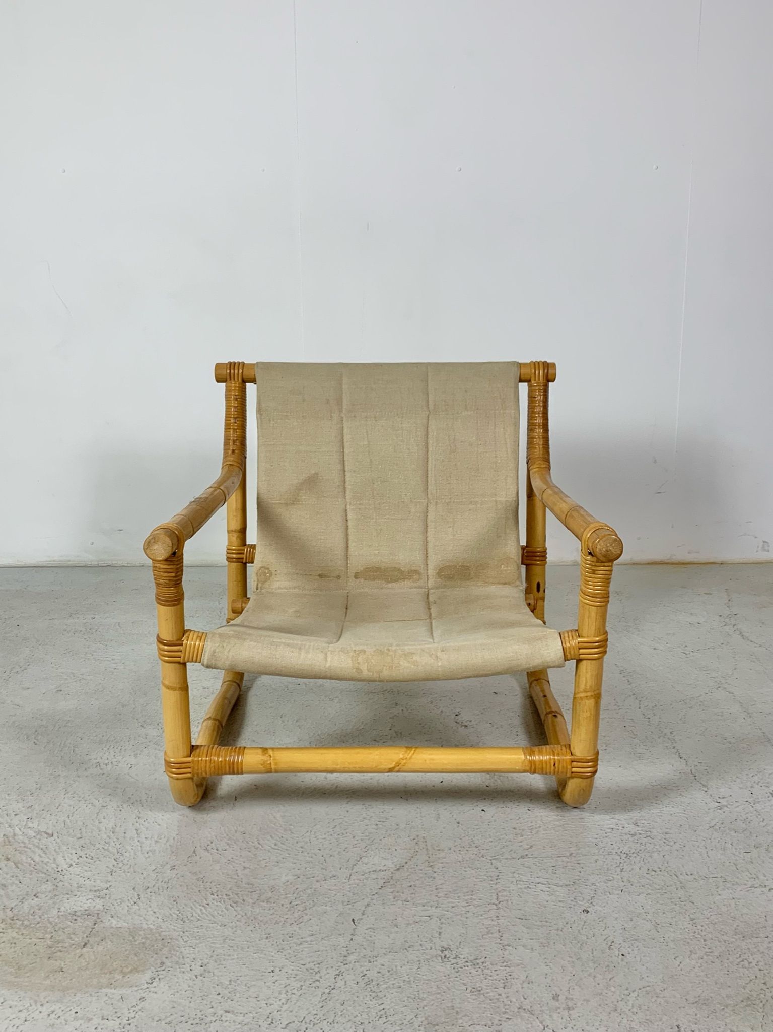 Vintage bamboo lounge set made in denmark 1950s