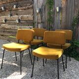 Set of 4 andré Simard chairs