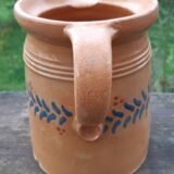 Glazed terracotta milk pot from Alsace