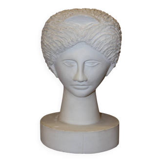Plaster Head of Diana, Original Sculpture Circa 1950