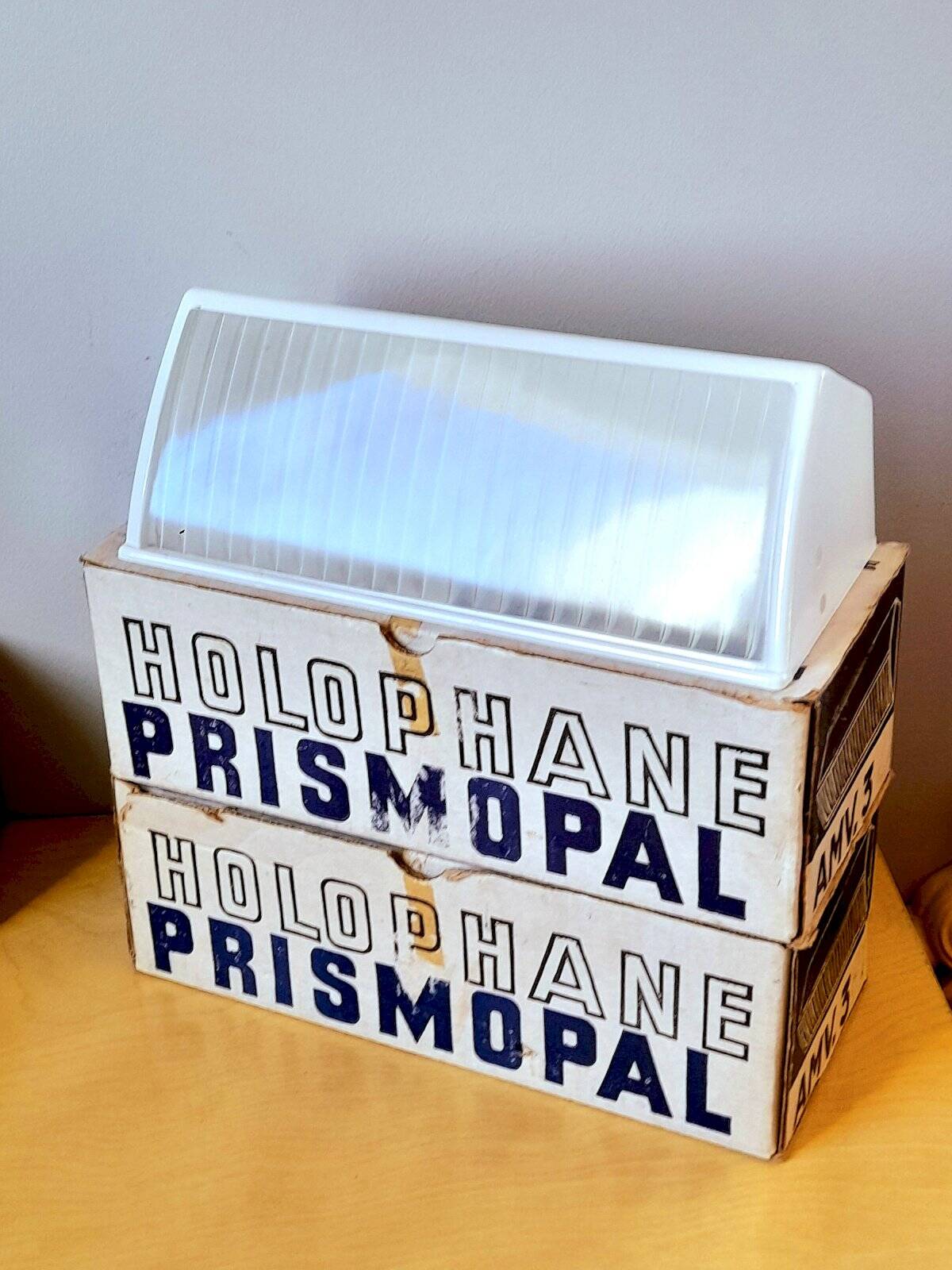 Pair of Holophane wall lights 1950