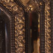 Grand Miroir à parcloses du 19° siècle -Pays Bas