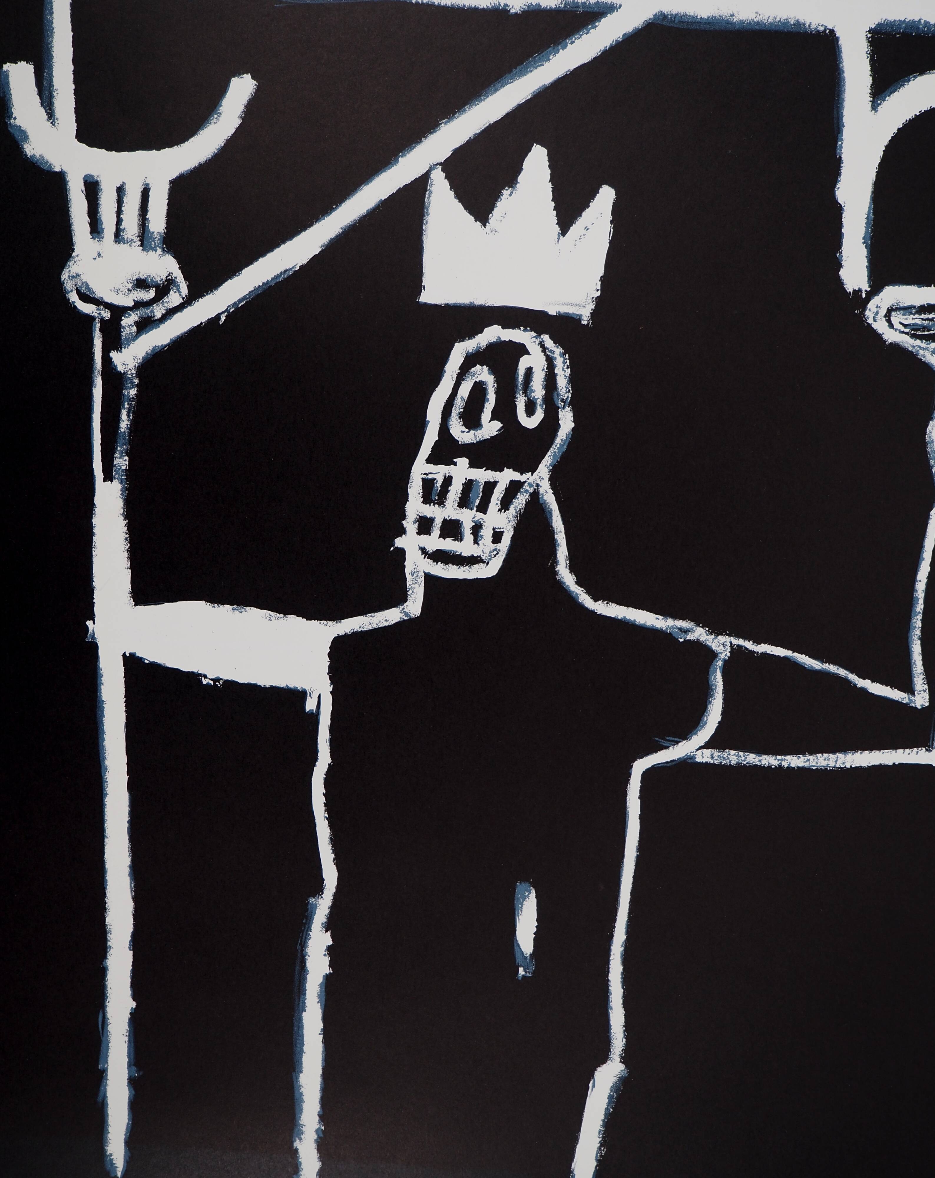Jean-Michel Basquiat: The King, signed lithograph