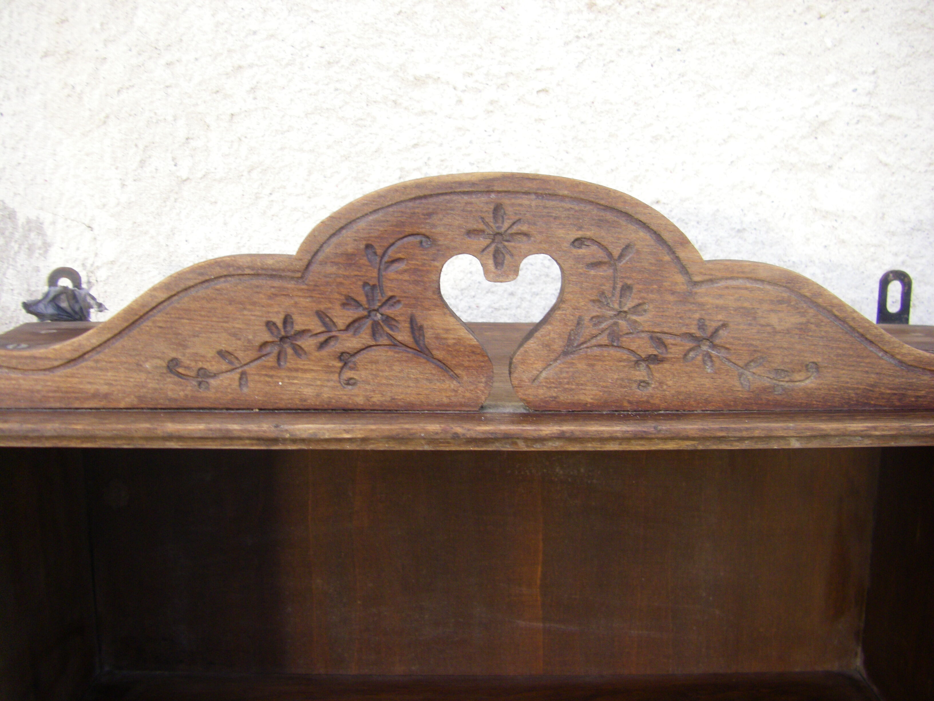 Old wall display case