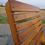 Set of 4 vintage folding armchairs