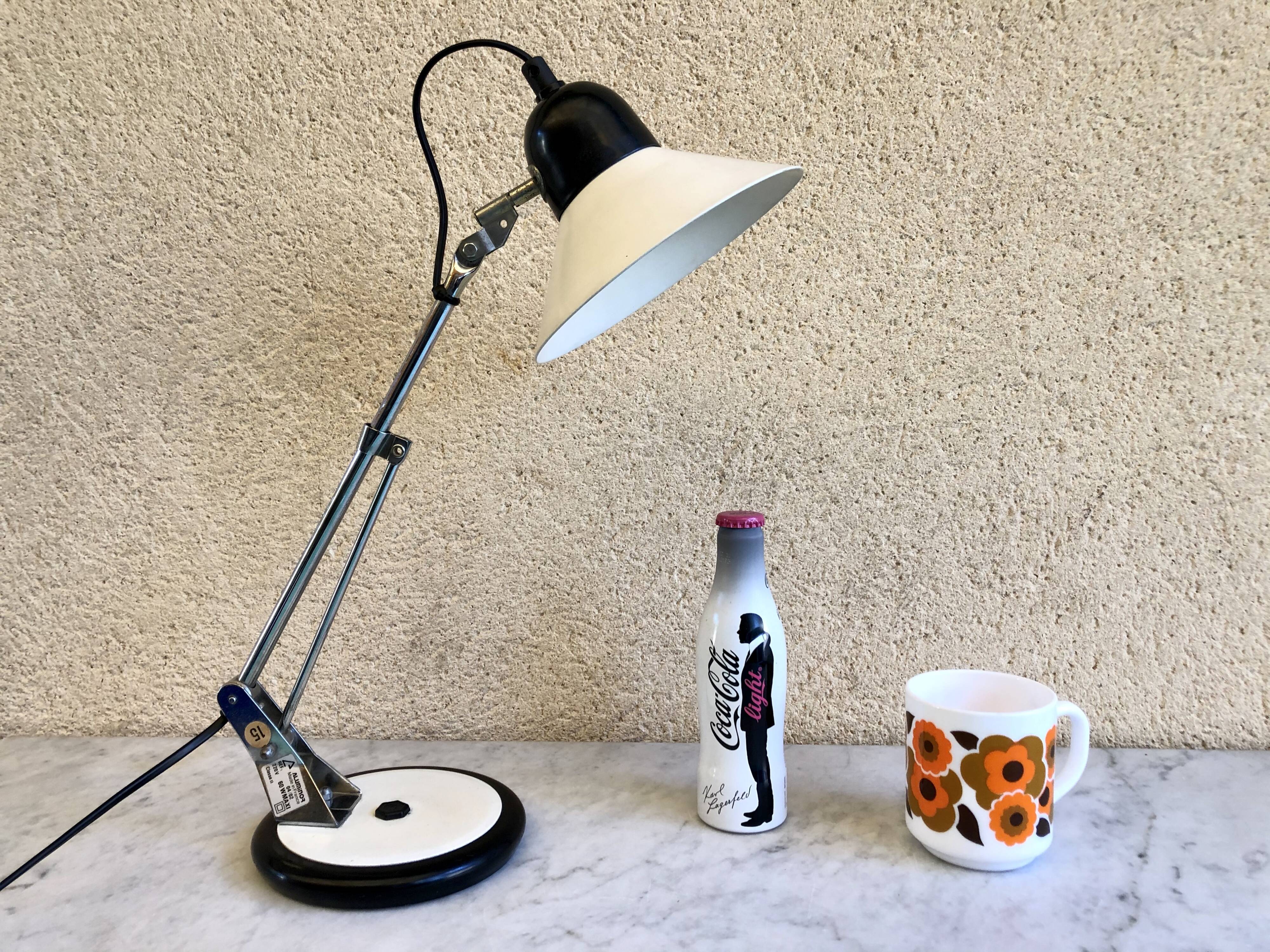 Aluminor 70s articulated desk lamp