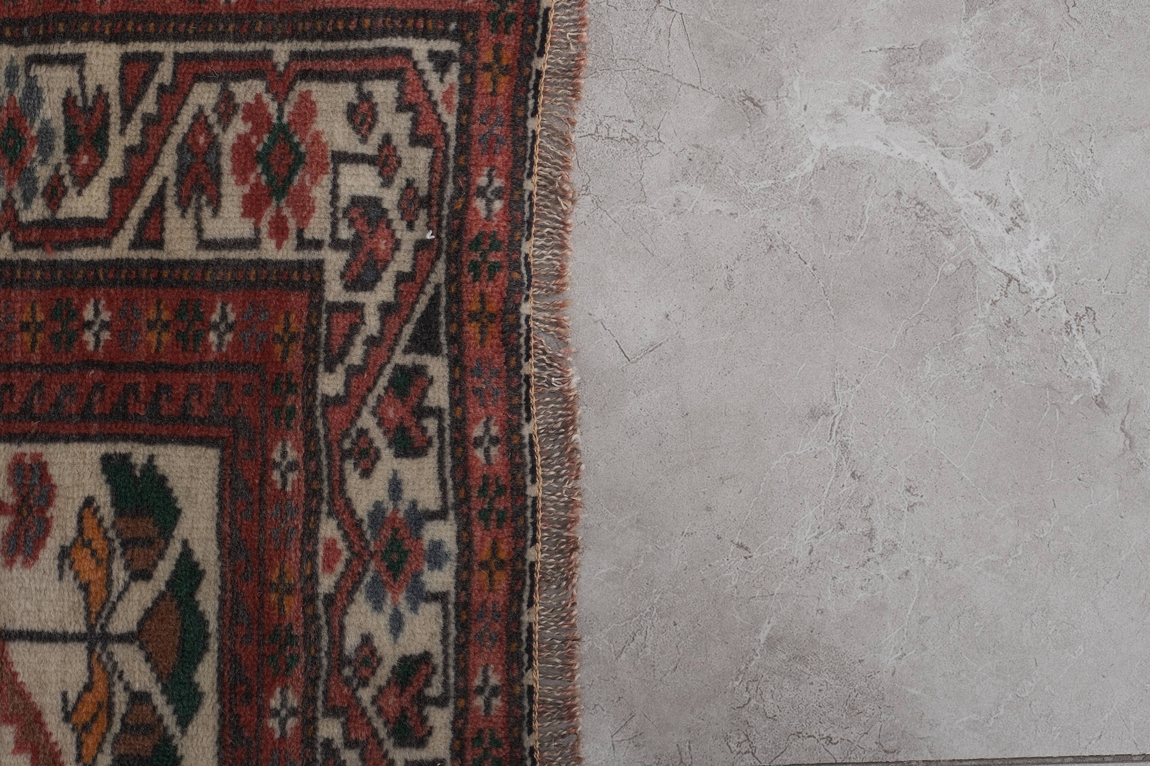 Vintage Turkish Oushak Rug Handwoven 90x414 cm